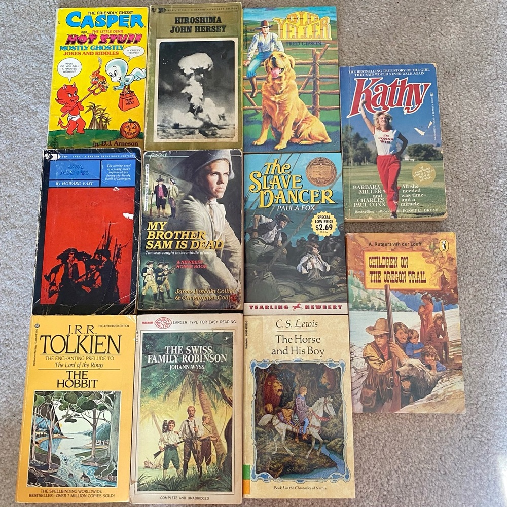 Lot of 11 Classic Chapter Books for 5, 6, 7, 8 Grade Middle High School YA Books